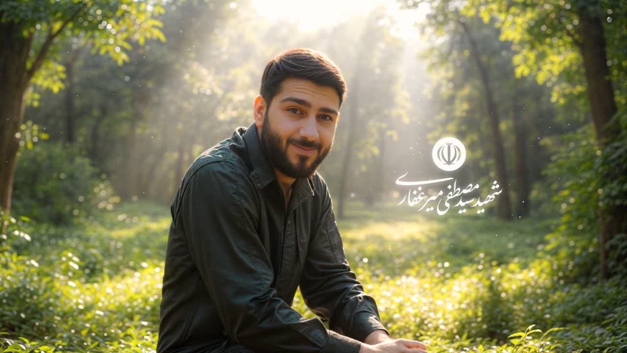 پوستر شهید مدافع وطن سید مصطفی میرغفاری